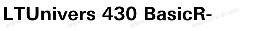 LTUnivers 430 BasicR字体转换